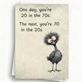 Cardstruck 20 in the 70s funny birthday card