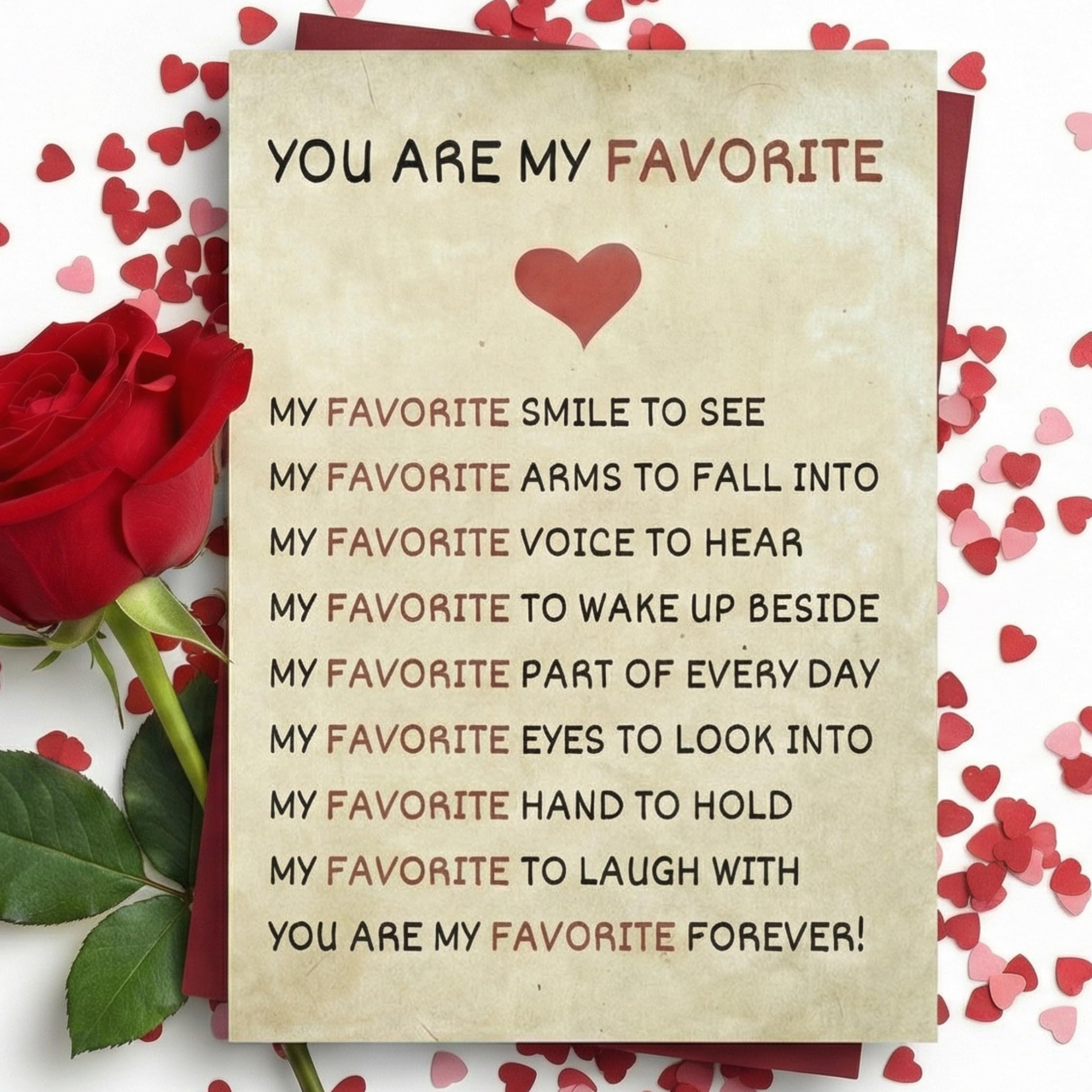 Cardstruck You Are My Favorite anniversary and birthday card